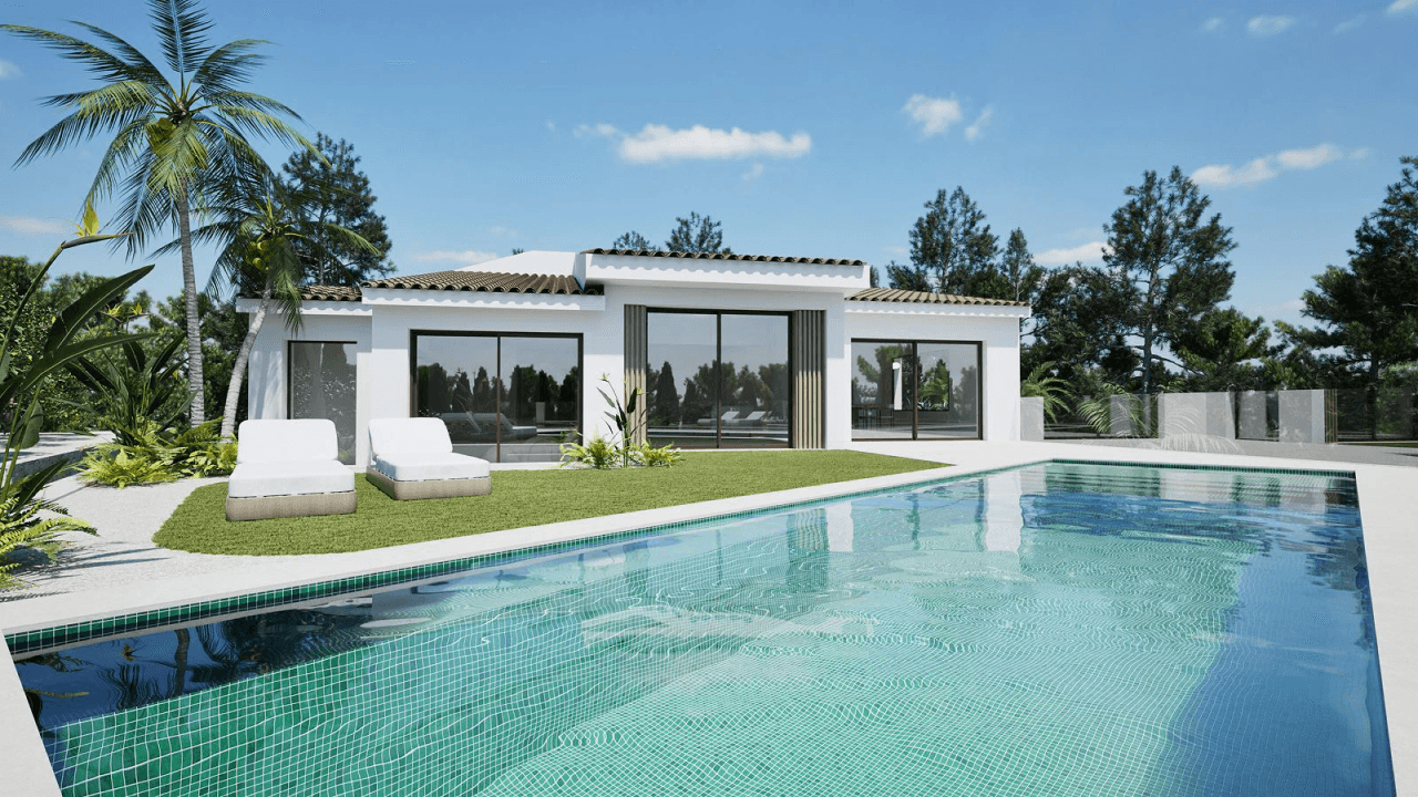 Elegant Villa with Guest Apartment by the Golf Course