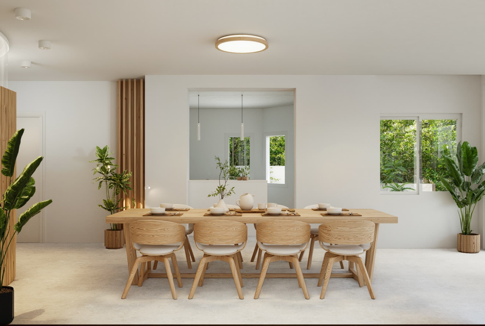 Villa méditerranéenne moderne avec piscine et solarium sur le toit