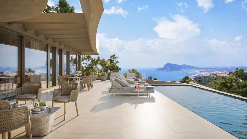 Luxury new build villa Altea for sale with panoramic sea views