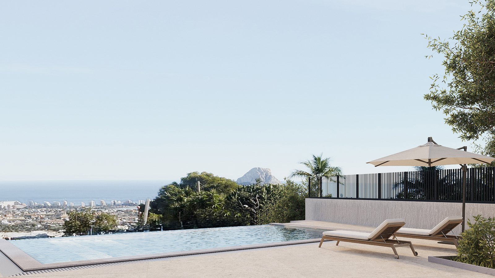 Villa de lujo llave en mano con vistas panorámicas al mar en Calpe